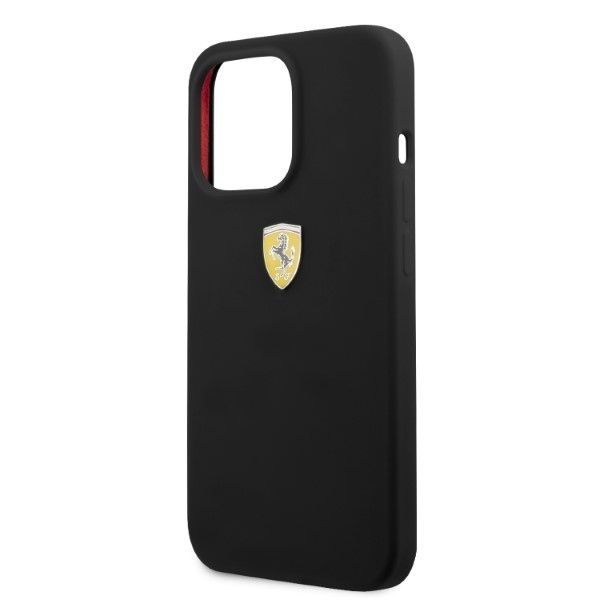 Tagakaaned Ferrari Ferrari FESSIHMP13LBK iPhone 13 Pro / 13 6.1" black/black hardcase Silicone MagSafe