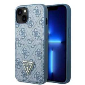 Aizmugurējais vāciņš Guess  Guess GUHCP13SP4TPB iPhone 13 mini 5.4" blue/blue hardcase 4G Triangle Logo Cardslot 