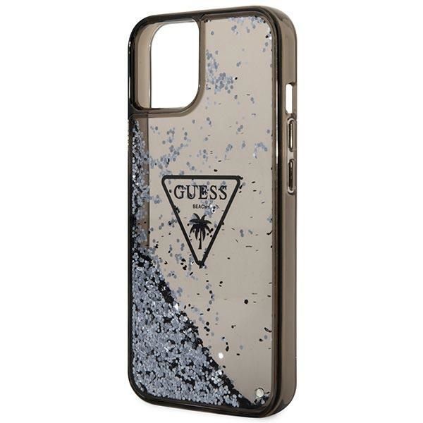Tagakaaned Guess Guess GUHCP14SLFCTPK iPhone 14 6.1" black/black hardcase Liquid Glitter Palm Collection