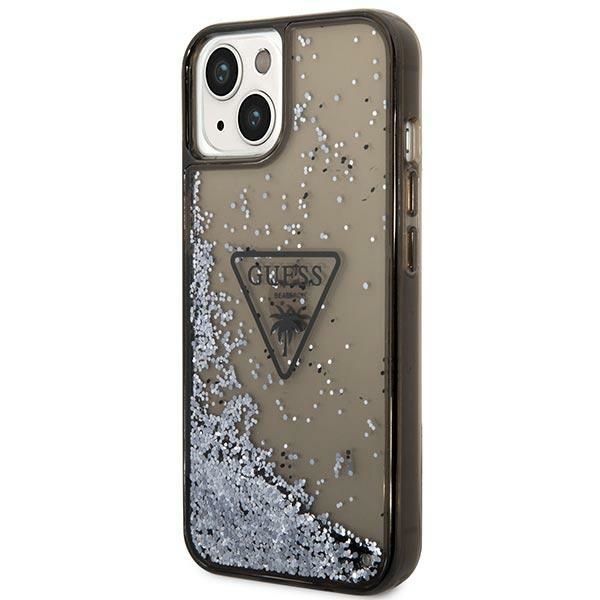 Tagakaaned Guess Guess GUHCP14SLFCTPK iPhone 14 6.1" black/black hardcase Liquid Glitter Palm Collection