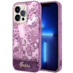 Tagakaaned Guess  Guess Porcelain Collection case for iPhone 14 Pro Max - fuchsia 