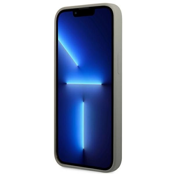 Tagakaaned Guess Guess GUHMP13LSPLG iPhone 13 Pro / 13 6.1" grey/grey hard case Silicone Logo Plate MagSafe