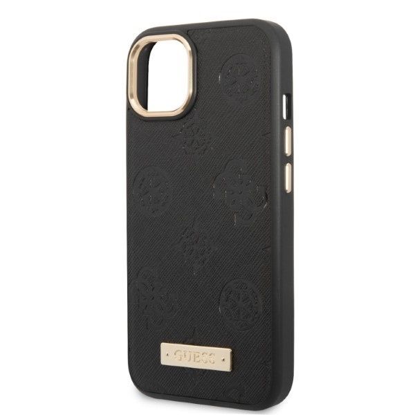 Tagakaaned Guess Guess GUHMP13MSAPSTK iPhone 13 6.1" black/black hardcase Peony Logo Plate MagSafe