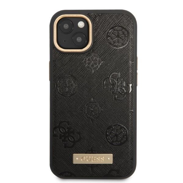 Tagakaaned Guess Guess GUHMP13MSAPSTK iPhone 13 6.1" black/black hardcase Peony Logo Plate MagSafe