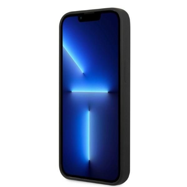 Tagakaaned Guess Guess GUHMP13MSPLK iPhone 13 6.1" black/black hard case Silicone Logo Plate MagSafe