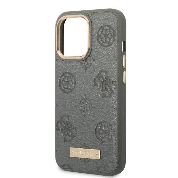 Tagakaaned Guess Guess GUHMP13XSAPSTG iPhone 13 Pro Max 6.7" grey/grey hardcase Peony Logo Plate MagSafe