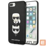 Nugarėlės dėklai Karl Lagerfeld  Karl Lagerfeld Saffiano Karl&Choupette Head case for iPhone 7 Plus / iPhone 8 Plus - black 