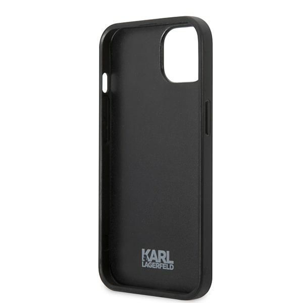 Back panel cover Karl Lagerfeld Karl Lagerfeld Flower Ikonik Karl case for iPhone 13 mini - gray