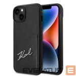 Back panel cover Karl Lagerfeld  Karl Lagerfeld Signature Logo Cardslot case for iPhone 14 Plus - black 