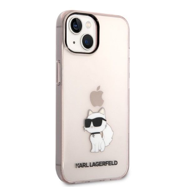 Aizmugurējais vāciņš Karl Lagerfeld Karl Lagerfeld KLHCP14MHNCHTCP iPhone 14 Plus 6.7" pink/pink hardcase Ikonik Choupette