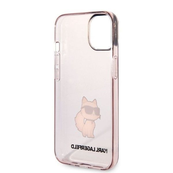 Aizmugurējais vāciņš Karl Lagerfeld Karl Lagerfeld KLHCP14MHNCHTCP iPhone 14 Plus 6.7" pink/pink hardcase Ikonik Choupette