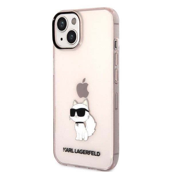 Aizmugurējais vāciņš Karl Lagerfeld Karl Lagerfeld KLHCP14MHNCHTCP iPhone 14 Plus 6.7" pink/pink hardcase Ikonik Choupette