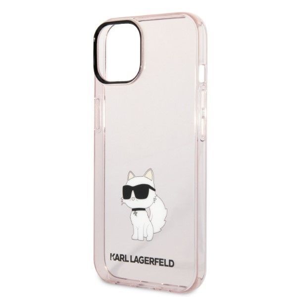 Aizmugurējais vāciņš Karl Lagerfeld Karl Lagerfeld KLHCP14MHNCHTCP iPhone 14 Plus 6.7" pink/pink hardcase Ikonik Choupette
