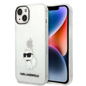 Aizmugurējais vāciņš Karl Lagerfeld  Karl Lagerfeld Ikonik Choupette case for iPhone 14 Plus - transparent 