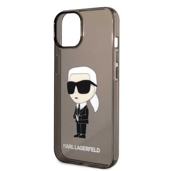 Aizmugurējais vāciņš Karl Lagerfeld Karl Lagerfeld Ikonik Karl case for iPhone 14 Plus - black