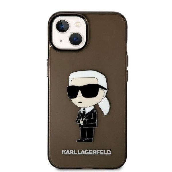 Aizmugurējais vāciņš Karl Lagerfeld Karl Lagerfeld Ikonik Karl case for iPhone 14 Plus - black