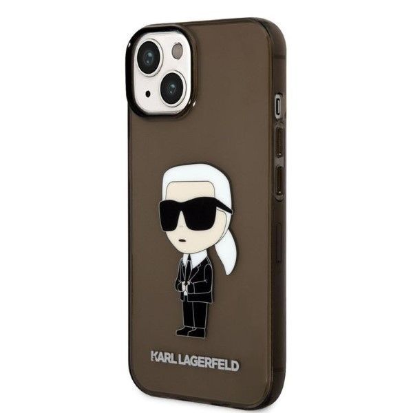 Aizmugurējais vāciņš Karl Lagerfeld Karl Lagerfeld Ikonik Karl case for iPhone 14 Plus - black