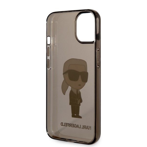Aizmugurējais vāciņš Karl Lagerfeld Karl Lagerfeld Ikonik Karl case for iPhone 14 Plus - black