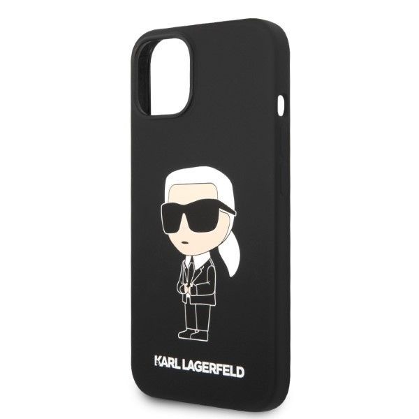 Nugarėlės dėklai Karl Lagerfeld Karl Lagerfeld Silicone Ikonik case for iPhone 14 Plus - black