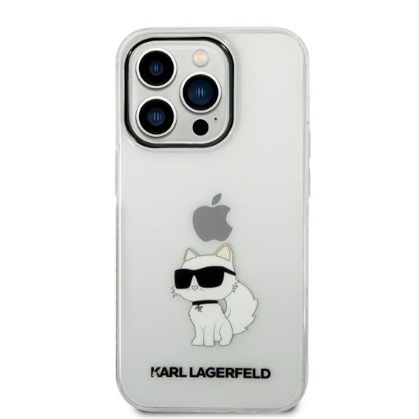 Aizmugurējais vāciņš Karl Lagerfeld Karl Lagerfeld KLHCP14XHNCHTCT iPhone 14 Pro Max 6.7" transparent hardcase Ikonik Choupette