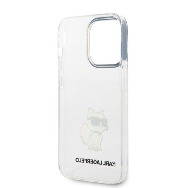 Aizmugurējais vāciņš Karl Lagerfeld Karl Lagerfeld KLHCP14XHNCHTCT iPhone 14 Pro Max 6.7" transparent hardcase Ikonik Choupette