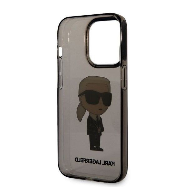 Aizmugurējais vāciņš Karl Lagerfeld Karl Lagerfeld Ikonik Karl case for iPhone 14 Pro Max - black