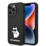 Nugarėlės dėklai Karl Lagerfeld  Karl Lagerfeld Silicone Choupette case for iPhone 14 Pro Max - black 