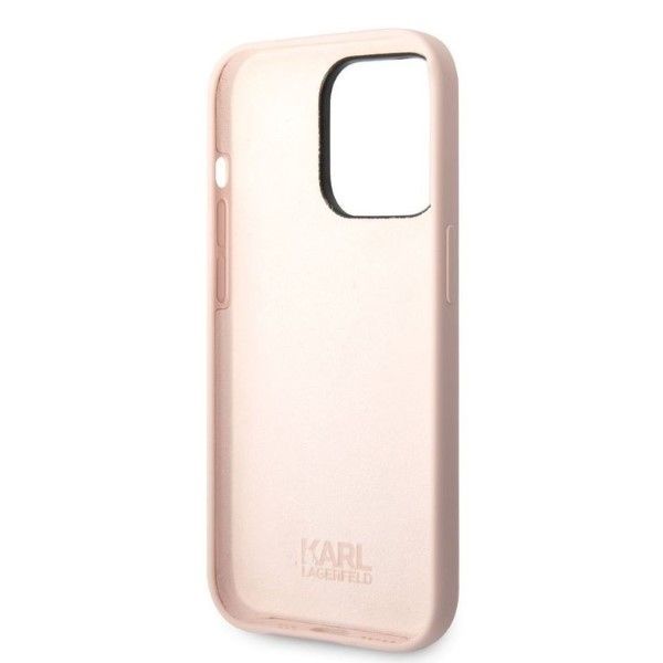 Nugarėlės dėklai Karl Lagerfeld Karl Lagerfeld Silicone Ikonik case for iPhone 14 Pro Max - pink