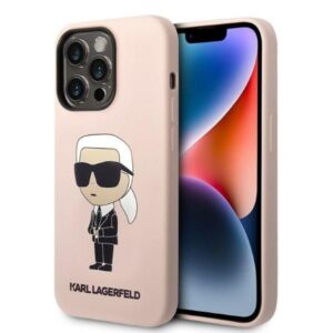 Nugarėlės dėklai Karl Lagerfeld  Karl Lagerfeld Silicone Ikonik MagSafe case for iPhone 14 Pro Max - pink 