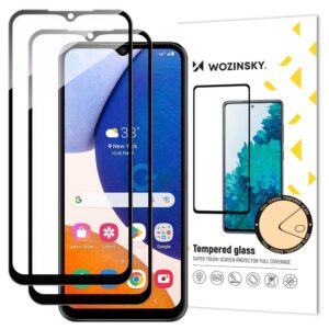Protective glass Wozinsky - Wozinsky 2x Full Glue Tempered Glass Samsung Galaxy A14 5G / A14 9H Full Screen Tempered Glass with Black Frame 