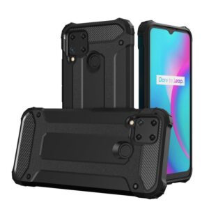 Aizmugurējais vāciņš Hurtel  Hybrid Armor case for Realme 10 5G / Realme 9i 5G armored hybrid case black 
