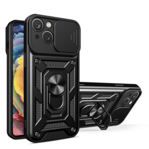 Aizmugurējais vāciņš Hurtel  Hybrid Armor Camshield case for Realme 10 Pro armored case with camera cover black 