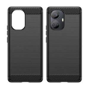 Aizmugurējais vāciņš Hurtel  Carbon Case case for Realme 10 Pro+ flexible silicone carbon cover black 