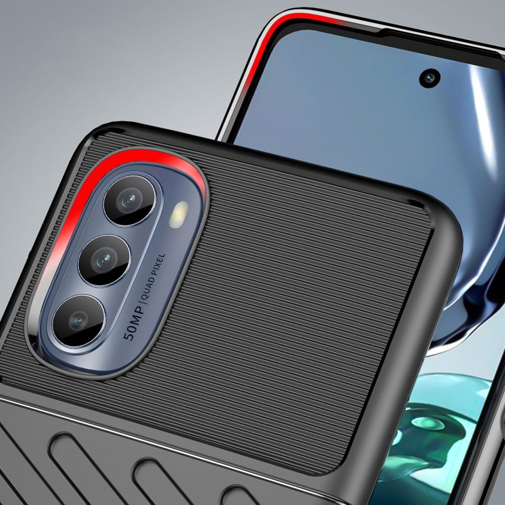 Nugarėlės dėklai Hurtel Thunder Case for Motorola Moto G62 5G silicone armor case black