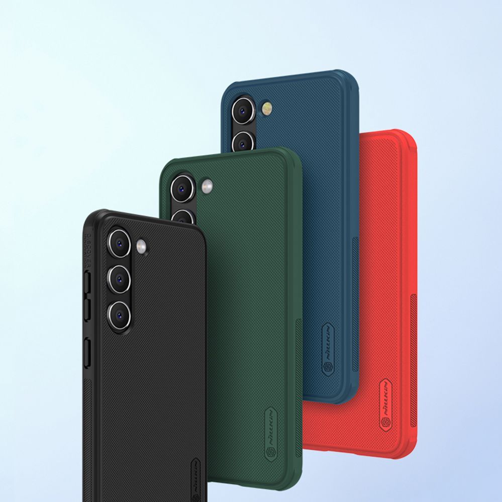 Tagakaaned Nillkin Nillkin Super Frosted Shield Pro case for Samsung Galaxy S23+ armored cover + phone stand red