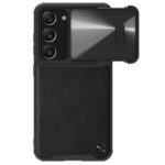 Back panel cover Nillkin  Nillkin CamShield Leather S Case for Samsung Galaxy S23+ cover with camera cover black
