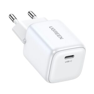 Adapteris Ugreen  Nexode mini CD318 15324 GaN 20W USB-C PD 3.0 / QC 4.0 network charger White