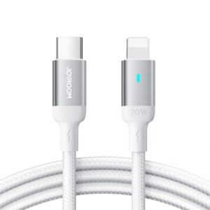 Kabelis Joyroom  Joyroom Extraordinary Series A10 Lightning / USB-C PD 20W cable 1.2 m - white 