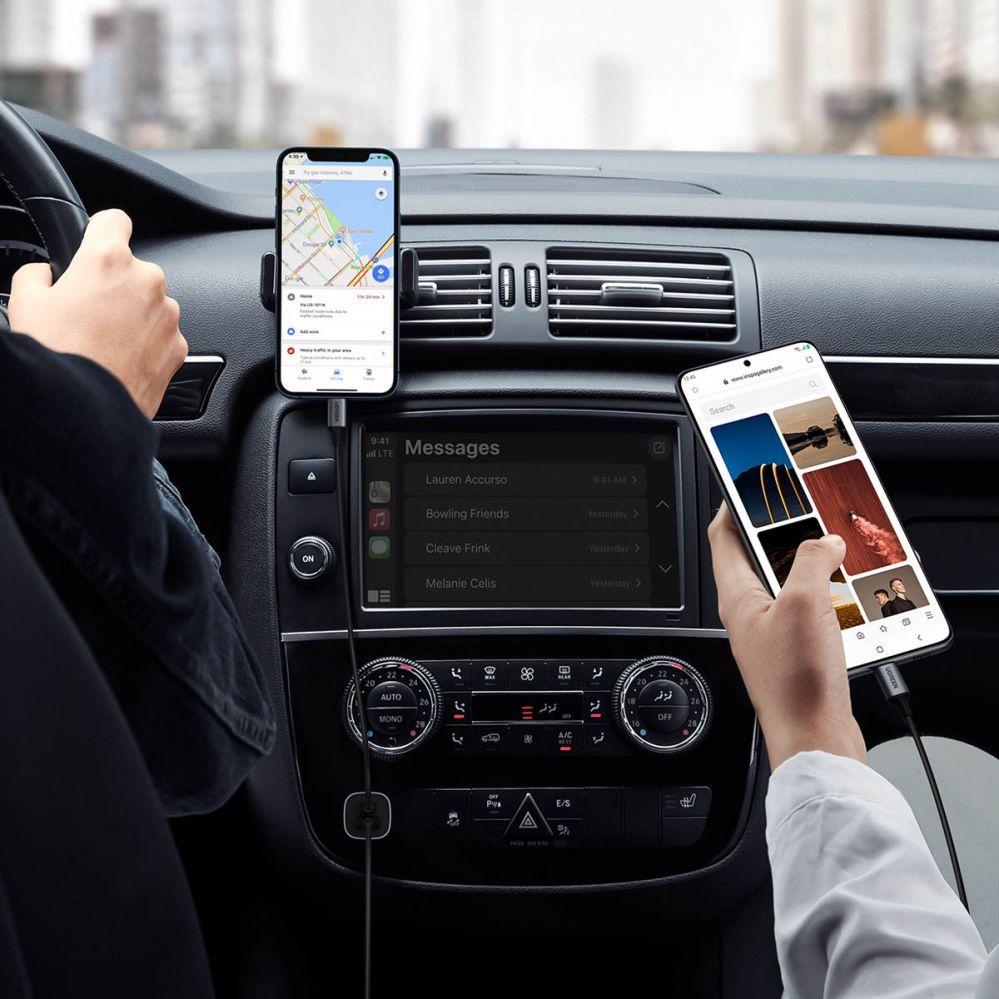 Auto charger Ugreen CD130 USB-A / USB-C 30W Car Charger Grey