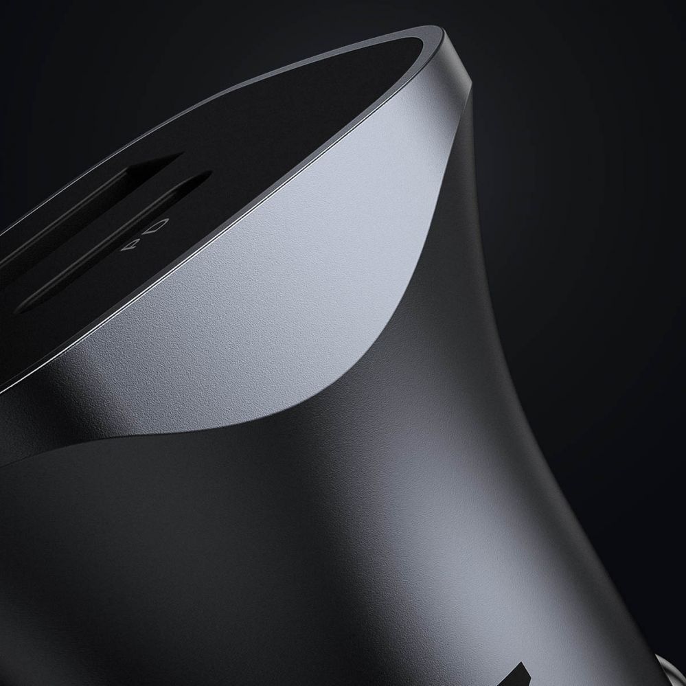 Auto charger Ugreen CD130 USB-A / USB-C 30W Car Charger Grey