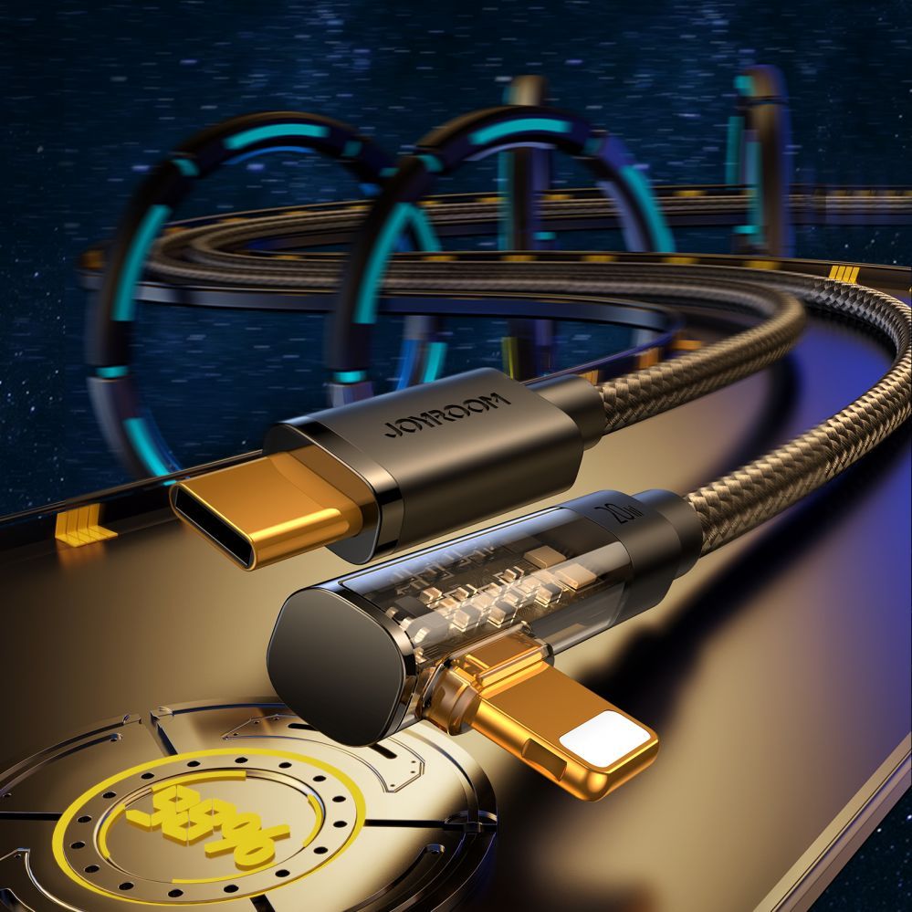 Cable Joyroom Joyroom Gaming Cable S-CL020A6 Lightning (angled) / USB-C (straight) 20W 1.2 m - black