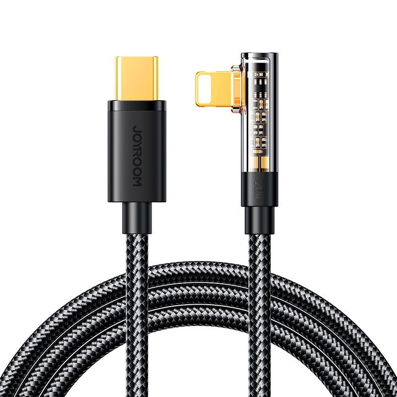 Cable Joyroom Joyroom Gaming Cable S-CL020A6 Lightning (angled) / USB-C (straight) 20W 1.2 m - black