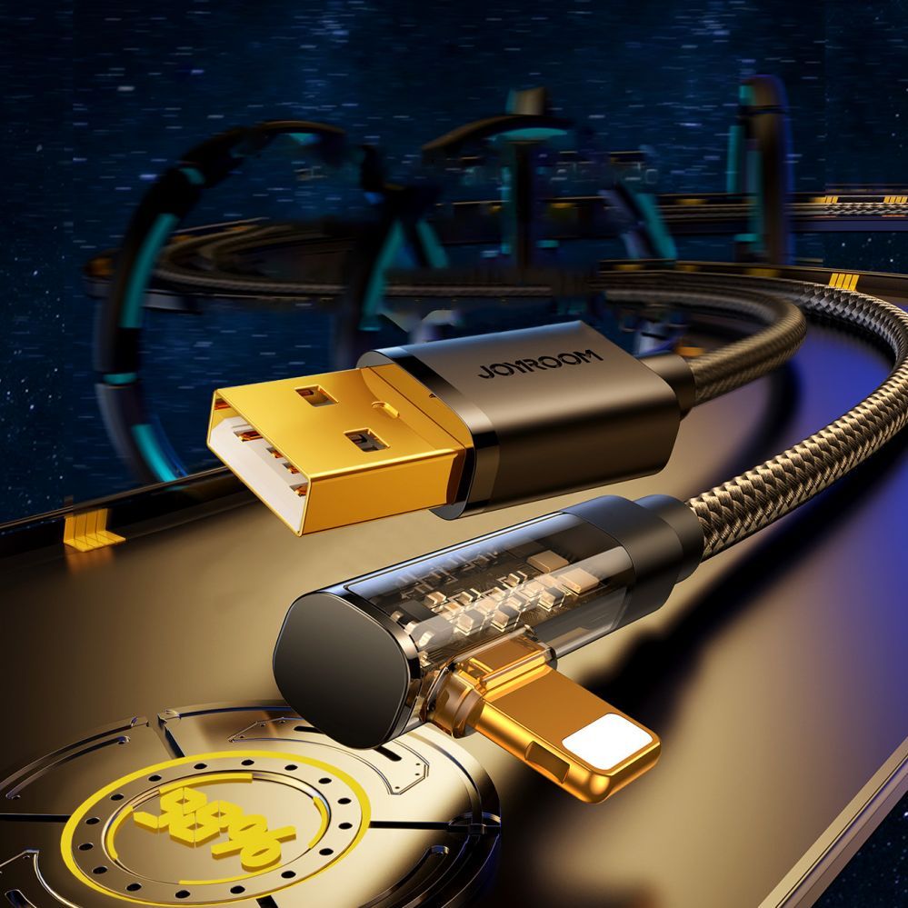 Cable Joyroom Joyroom Gaming Cable S-UL012A6 Lightning (angled) / USB-A (straight) 2.4A 1.2 m - black