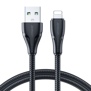 Kabelis Joyroom  Joyroom Surpass Series A11 USB-A / Lightning 2.4A cable 2 m - black