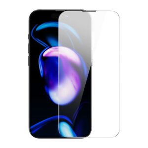 Apsauginiai stiklai Baseus  Baseus Full Screen Tempered Glass for iPhone 14 Pro with Speaker Cover 0.3mm + Mounting Frame 