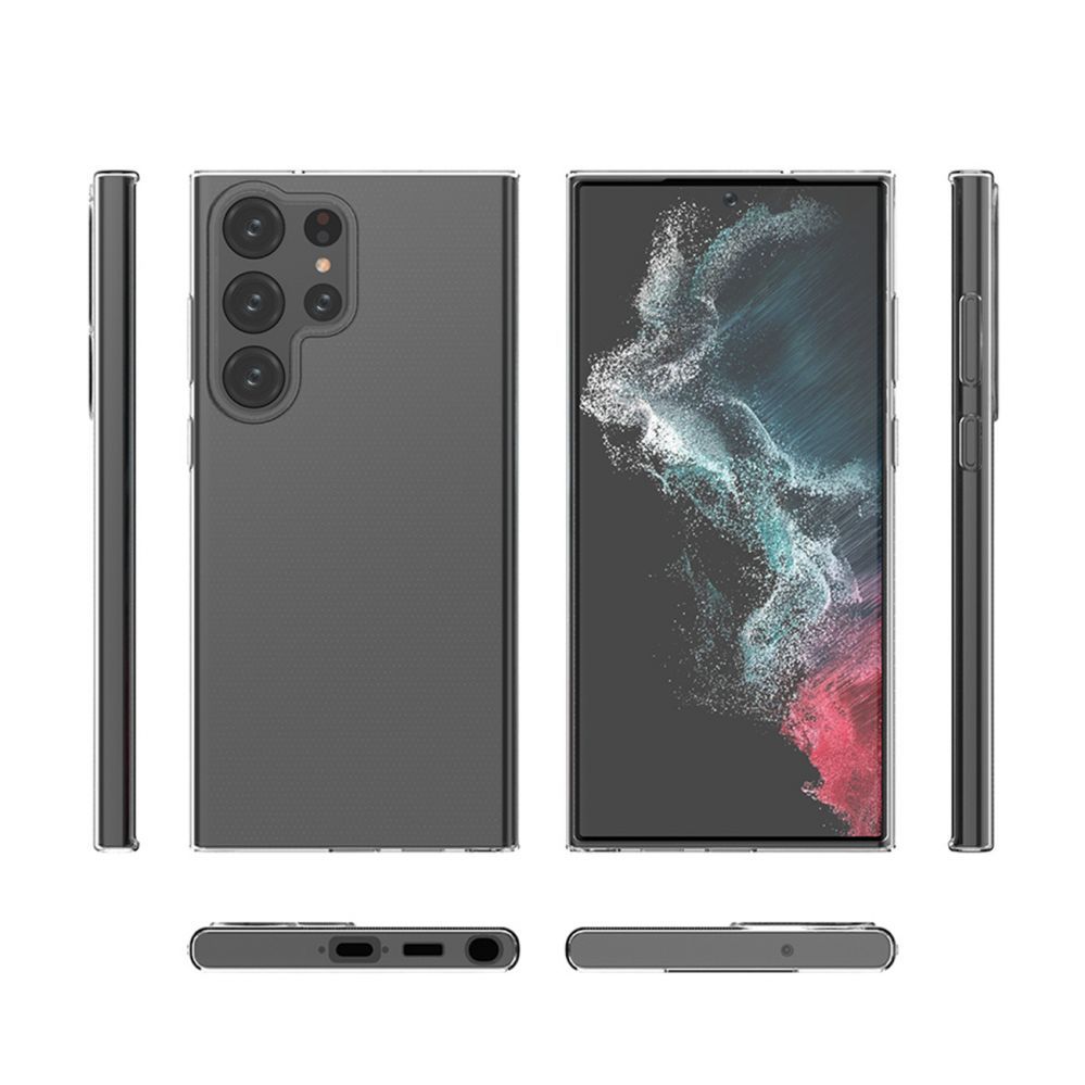 Back panel cover Hurtel Ultra Clear 0.5mm case Samsung Galaxy S23 Ultra thin cover transparent