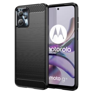 Aizmugurējais vāciņš Hurtel  Carbon Case for Motorola Moto G13 flexible silicone carbon cover black 