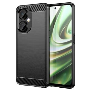 Aizmugurējais vāciņš Hurtel  Carbon Case case for OnePlus Nord CE 3 flexible silicone carbon cover black 