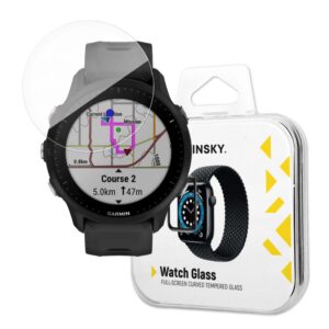 Kaitseklaasid Wozinsky - Wozinsky Full Glue Tempered Glass Tempered Glass For Garmin Forerunner 955 9H Full Screen Full Cover With Black Frame 