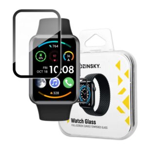 Kaitseklaasid Wozinsky - Wozinsky Full Glue Tempered Glass Tempered Glass For Huawei Watch Fit 2 9H Full Screen Cover With Black Frame 